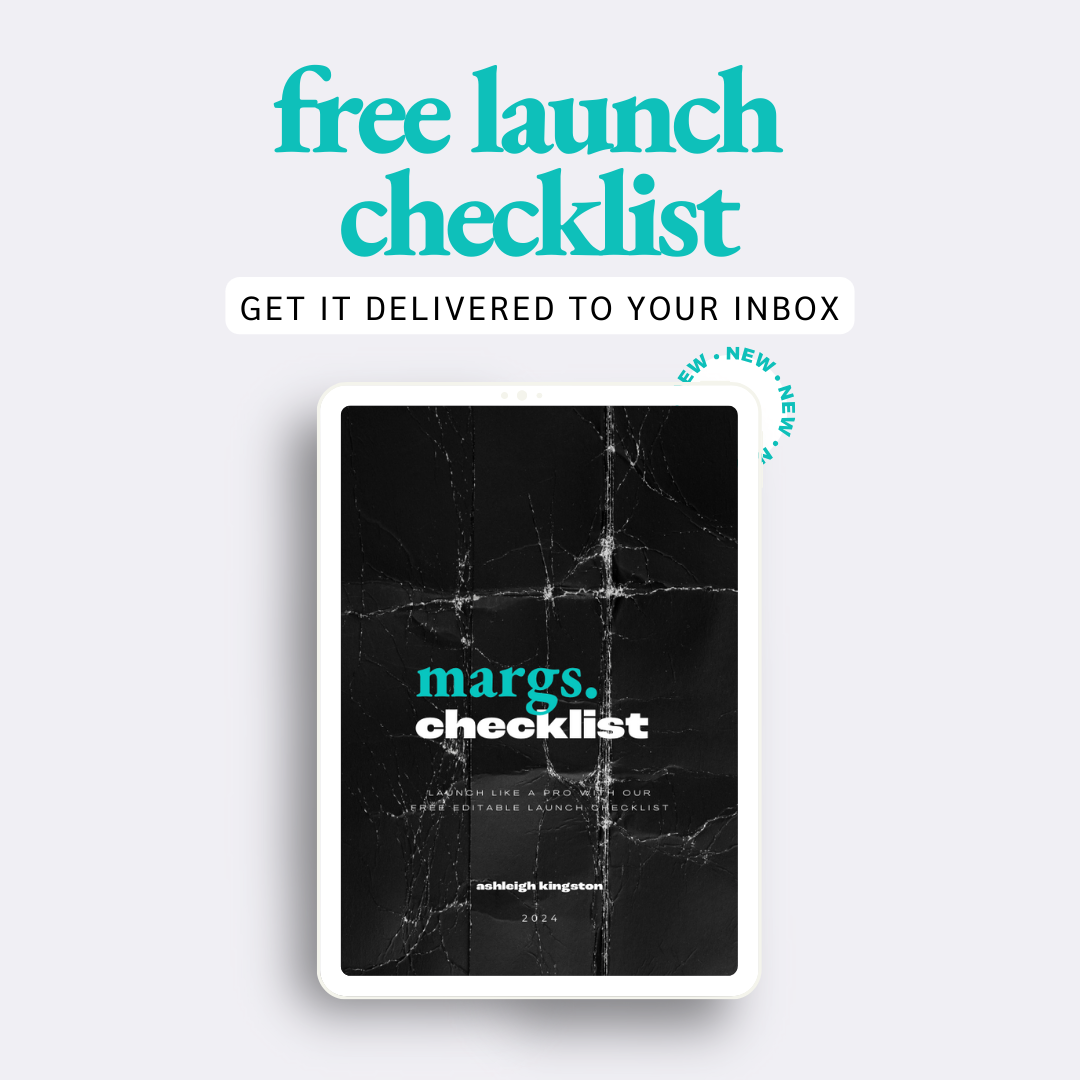 launch like a pro - FREE checklist